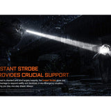 Acebeam W10 Pro USB-C Rechargeable LEP Flashlight - 750 Lumens - Includes 1 x 21700 - Black or Desert Tan