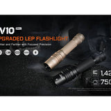 Acebeam W10 Pro USB-C Rechargeable LEP Flashlight - 750 Lumens - Includes 1 x 21700 - Black or Desert Tan