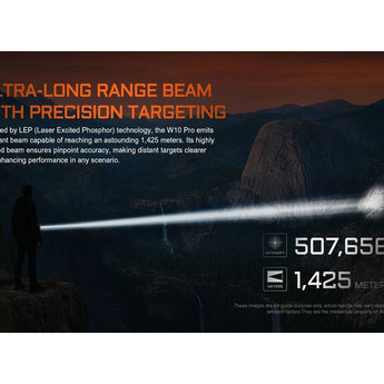 Acebeam W10 Pro USB-C Rechargeable LEP Flashlight - 750 Lumens - Includes 1 x 21700 - Black or Desert Tan