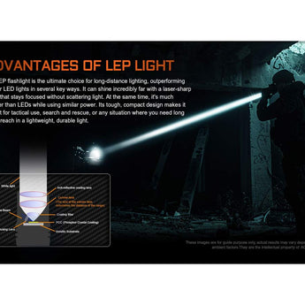 Acebeam W10 Pro USB-C Rechargeable LEP Flashlight - 750 Lumens - Includes 1 x 21700 - Black or Desert Tan