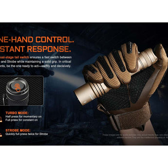 Acebeam W10 Pro USB-C Rechargeable LEP Flashlight - 750 Lumens - Includes 1 x 21700 - Black or Desert Tan