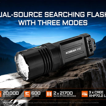 Acebeam X30 - Specs Overview Slide