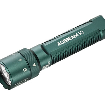 Acebeam K1 Compact LED Flashlight - 1000 Lumens - CREE XP-LR - Includes 1 x 14500 with Built-in USB-C Charging Port - Black or Teal