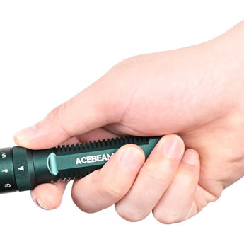 Acebeam K1 Compact LED Flashlight - 1000 Lumens - CREE XP-LR - Includes 1 x 14500 with Built-in USB-C Charging Port - Black or Teal