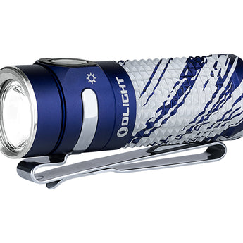 Olight Baton 4 Rechargeable LED Flashlight - 1300 Lumens - Includes 1 x 16340 and Optional Charging Case - Black or Other Colors