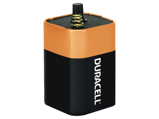 Duracell 908 6V Alkaline Lantern Battery with Spring Terminals