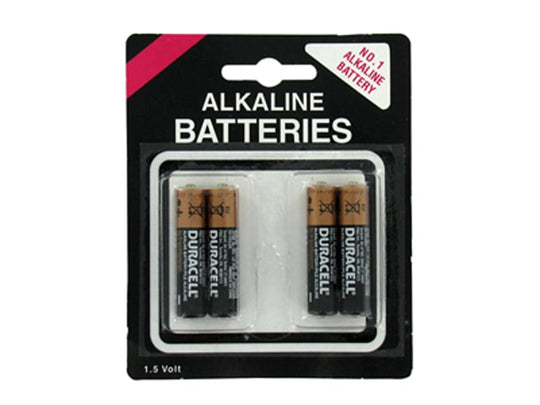Duracell CopperTop AAA 1.5V Alkaline Button Top Batteries - 4 Piece Retail Card