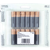 Pack of Duracell Optimum AA batteries in packaging on a white background