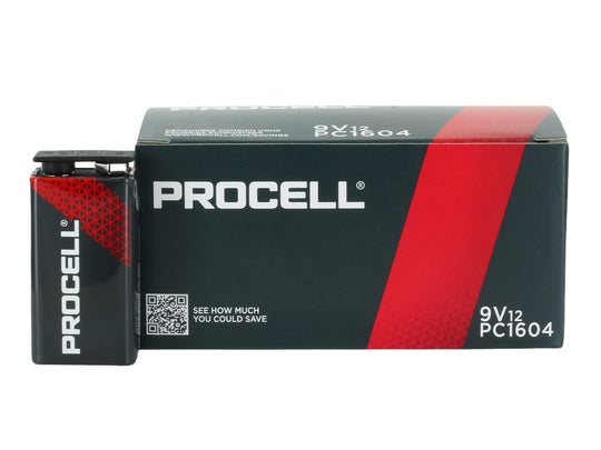 Duracell Procell 9V 12-Box and Single Piece