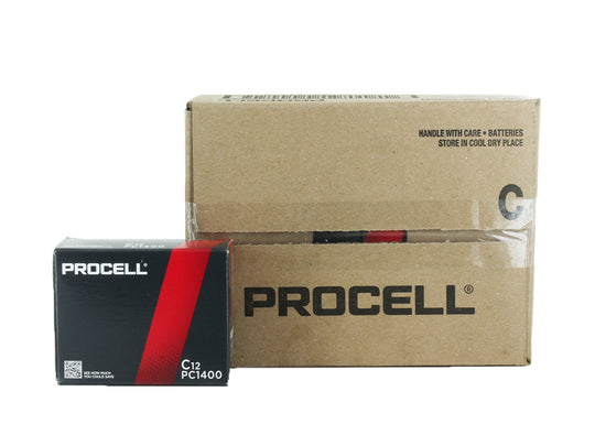 Duracell Procell C-Cell 12-Pack Box with Case of 72