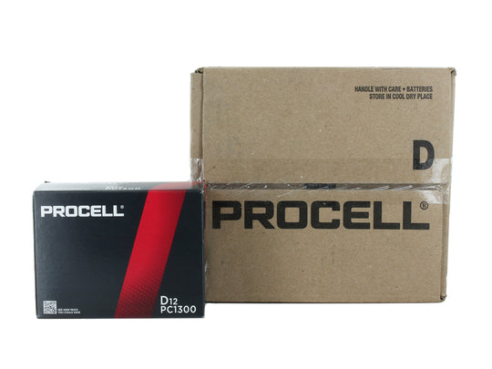 Duracell Procell D-Cell 12-Pack Box and Case of 72
