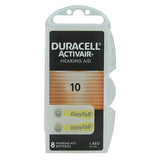 Pack of Duracell Activair Hearing Aid Batteries on a white background