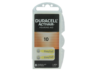 Pack of Duracell Activair Hearing Aid Batteries on a white background