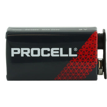 Duracell Procell PC1604 (12PK) 9V Alkaline Batteries with Snap Connectors (PC1604BKD) - Contractor Pack of 12