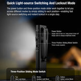 Klarus E5 Ultra Magnetic Flat-Light - Spot, Flood, and Red Light - USB-C Rechargeable 1400mAh Li-ion Battery - Multiple Colorways