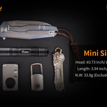 Fitorch EC10 V2.0 LED Flashlight - CREE XP-L - 1000 Lumens - Includes 1 x 14500 with Micro-USB Charging Port