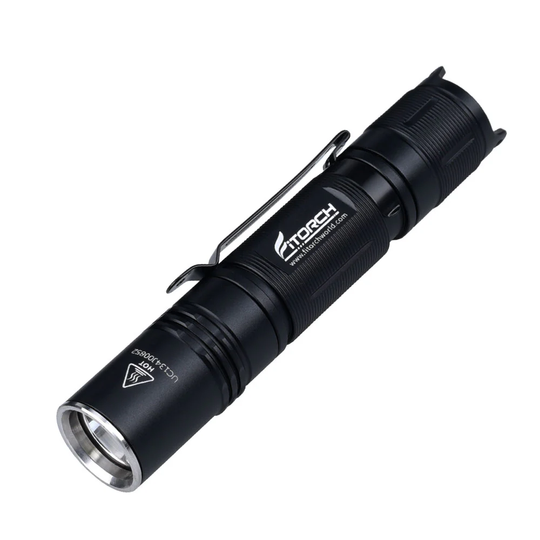 Fitorch EC10 V2 Compact Flashlight angled view