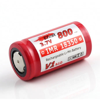 Efest 1086 IMR 18350 800mAh 3.7V Unprotected Lithium Manganese (LiMn2O4) Flat Top Battery - Boxed