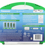 Eneloop Power Pack, 2000mAh Typical, 1500 cycle, 8xAA, 2xAAA, 2 C size adapters, 2 D size adapters, and 4-position charger