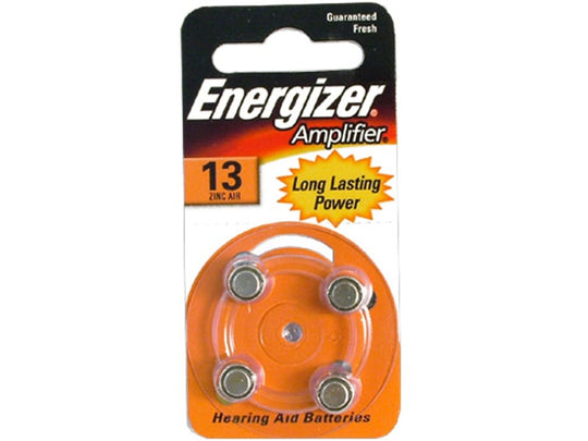 Energizer 13 Hearing Aid Battery Zinc Air 4-Pack - AZ13E-4