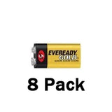 Energizer Eveready Gold 9V A522 Alkaline Battery - 8 Pack (A522BP8HT)