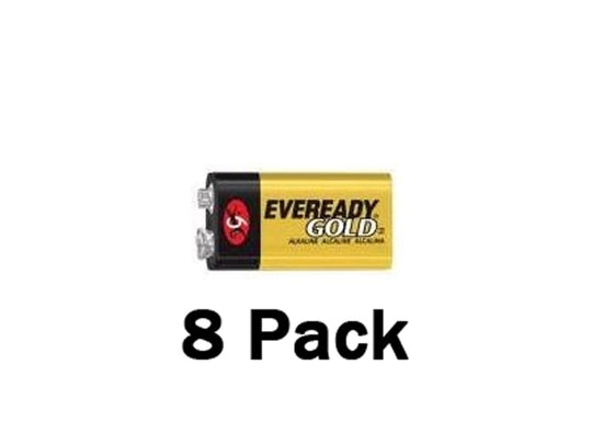 Energizer Eveready Gold 9V A522 Alkaline Battery - 8 Pack (A522BP8HT)