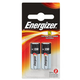 Energizer E90-BP-2 N 1.5V Alkaline Button Top Batteries - 2 Piece Retail Card