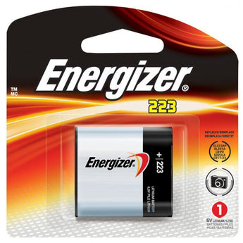 Energizer EL223-BP CR-P2 1500mAh 6V Lithium Primary (LiMNO2) Photo Battery - 1 Piece Retail Card
