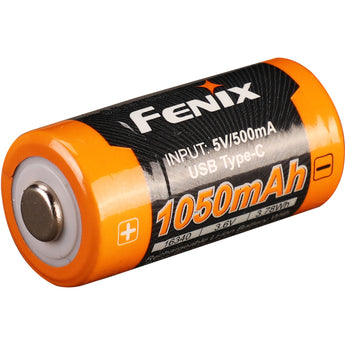 Fenix battery with 1050mAh capacity on a white background