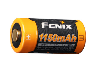 Fenix rechargeable battery with 1150mAh capacity on a white background