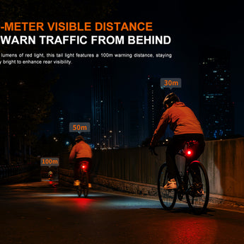 Fenix BC28R - 100-meter Taillight Visibility Range