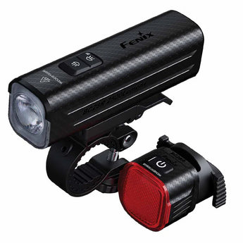 Fenix BC28R - Both Head and Tail Lights - Front Left Facing Angle