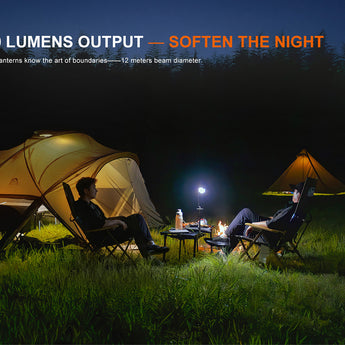 Fenix CL20R V2.0 USB-C Rechargeable Camping lantern - 300 Lumens - Includes 1 x 1900mAh Li-ion Battery Pack - Midnight Black