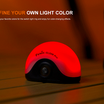 Fenix CL20R Pro USB-C Rechargeable Magnetic Camping Lantern - White, Red, and RGB - Includes 1 x 1900mAh Li-ion Battery Pack - Multiple Colorways