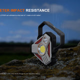 Fenix CP50R USB-C Rechargeable Work Light Informational Slide - 1 Meter Impact Resistance