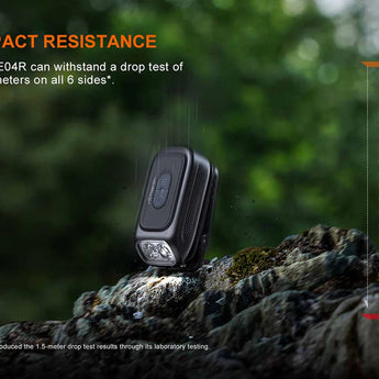 Fenix E04R - 4.92-foot Impact Resistance