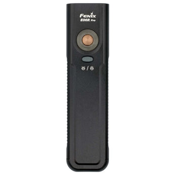 Fenix E06R Pro RG Flat Flashlight - upright front view