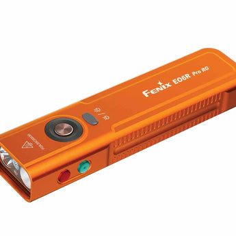 Fenix E06R Pro RG orange edition - angled left