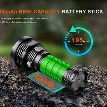 Fenix LR50R V2 - 32000mAh Battery with 195-hour Max Runtime