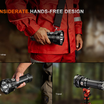Fenix LR50R V2 - Handheld, Shoulder Strap, or Tripod-Mounted Use