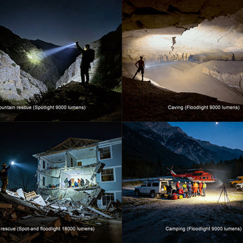 Fenix LR50R V2 - Outdoor Applications Including Search and Rescue, Caving, and More
