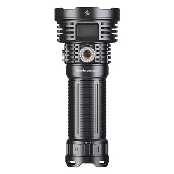 Fenix LR50R V2 - Standing Upright, Facing OLED Screen, USB Ports Closed