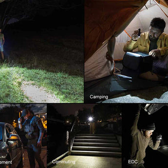 Fenix PD26R ACE USB-C Rechargeable LED Flashlight Informational Slide - Use Cases