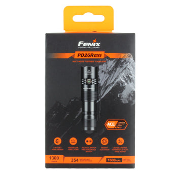 Fenix PD26R ACE USB-C Rechargeable LED Flashlight Packaging - Boxed