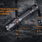 Fenix PD35 V3.0 Tactical LED Flashlight - 1700 Lumens - Luminus SFT40 - Includes 1 x Micro-USB Rechargeable 18650