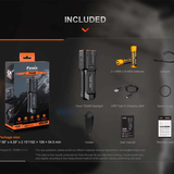 Fenix TK28R Double-Barrel Tactical Searchlight - USB-C Rechargeable - 6500 Lumens - White and Red LEDs - Includes 2 x 18650