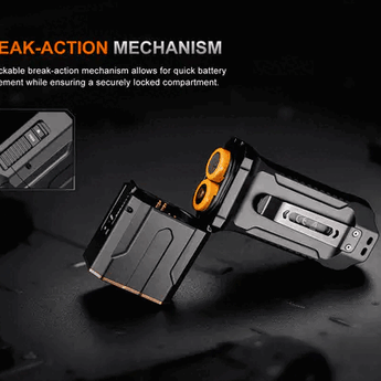 Fenix TK28R Double-Barrel Tactical Searchlight - USB-C Rechargeable - 6500 Lumens - White and Red LEDs - Includes 2 x 18650