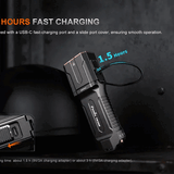 Fenix TK28R Double-Barrel Tactical Searchlight - USB-C Rechargeable - 6500 Lumens - White and Red LEDs - Includes 2 x 18650