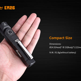 Fitorch ER26 - Compact Size, 91.8 gram Lightweight Build