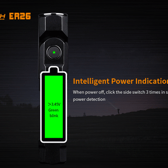 Fitorch ER26 - Power Indicator integrated in side switch